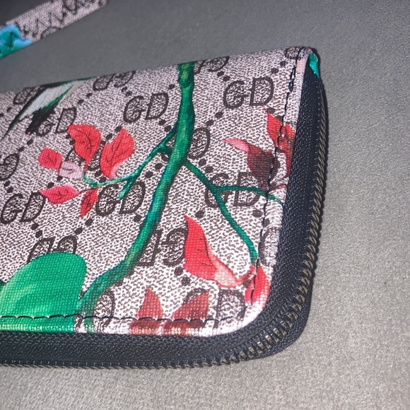 Fashion designer Clutch purse wristlet Girls Night Out Wallet GD Asian forest - Picture 3 of 8